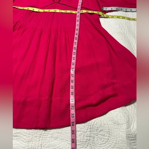 NWT Free People Hot Pink Go Lightly Swing Dress Small - Picture 11 of 15